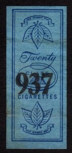US, Cigarettes Revnue Stamp