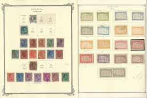 Venezuela Stamp Collection on 4 Scott Specialty Pages, 1892-1905, JFZ