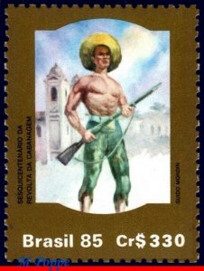 2015 BRAZIL 1985 REVOLUTIONARY BY GUIDO MONDIN, CABANAGEM INSURRECTION, ART, MNH