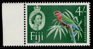 FIJI QEII SG321, 4s red, yellow-green, blue & green, NH MINT.