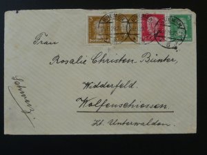 bus mountains postal stationery card Switzerland 1939