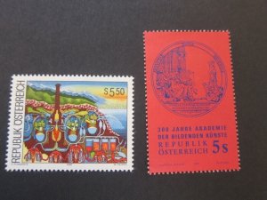 Austria 1992 Sc 1582-83 set MNH