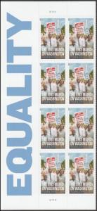 US 4804 Civil Rights March on Washington F panel block 8 MNH 2013