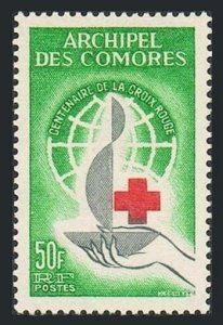 Comoro Islands 55, MNH. Michel 53. Red Cross Centenary, 1963.