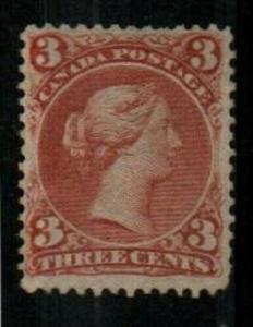 Canada Scott 25 Mint hinged (no gum) - Catalog Value $2000.00