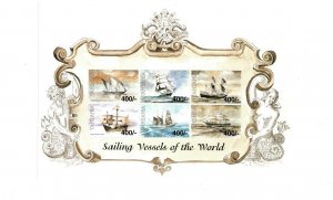 Tanzania 1999 Sailing Vessels Part Two - Sheet of 6 Stamps - MNH