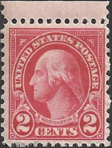 # 634 Mint Never Hinged Carmine George Washington