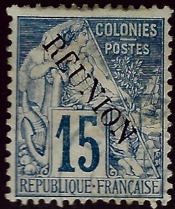 Reunion Sc #22 Used F-VF SCV$9...French Colonies are Hot!