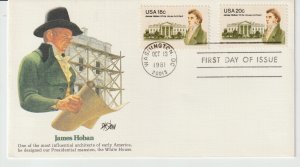 SC1935-6 James Hoban Fleetwood FDC