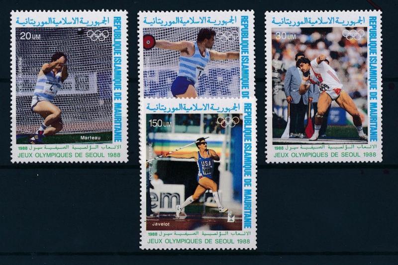 [55337] Mauritania 1988 Olympic games Seoul Athletics MNH