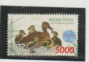 Indonesia  Scott#  1801  Used  (1998 Spotted Whistling Duck)