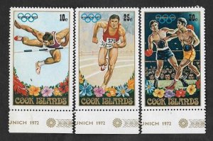 SE)1972 COOK ISLANDS, FROM THE SPORTS SERIES, OLYMPIC GAMES MUNICH, R.F. GERMAN,