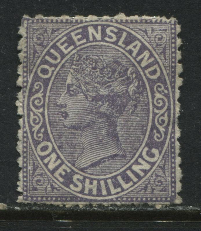 Queensland QV 1883 1/ violet unused no gum