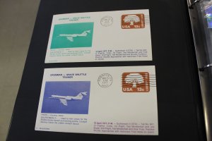 3 MUSCATEERS SPACE COVER - GRUMMAN SPACE SHUTTLE TRAINER 2 DIFF 1977 EDWARDS