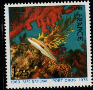 FRANCE Scott 1605 MNH** Port Cros National Park stamp 1978