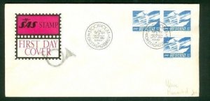 Denmark. Flight FDC 1961 Cachet 3 Stamps. SAS 10 Years