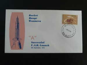 space UAR launch A rocket cover Woomera 1974 Australia 94215