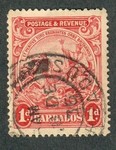 Barbados #167 used single