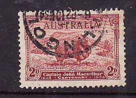 Australia-Sc#147-used 2p copper red-Marino sheep-1934-