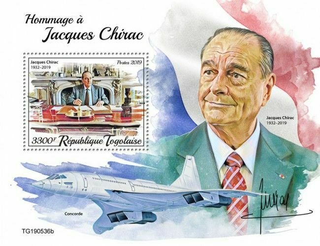 Z08 TG190536b TOGO 2019 Jacques Chirac MNH ** Postfrisch