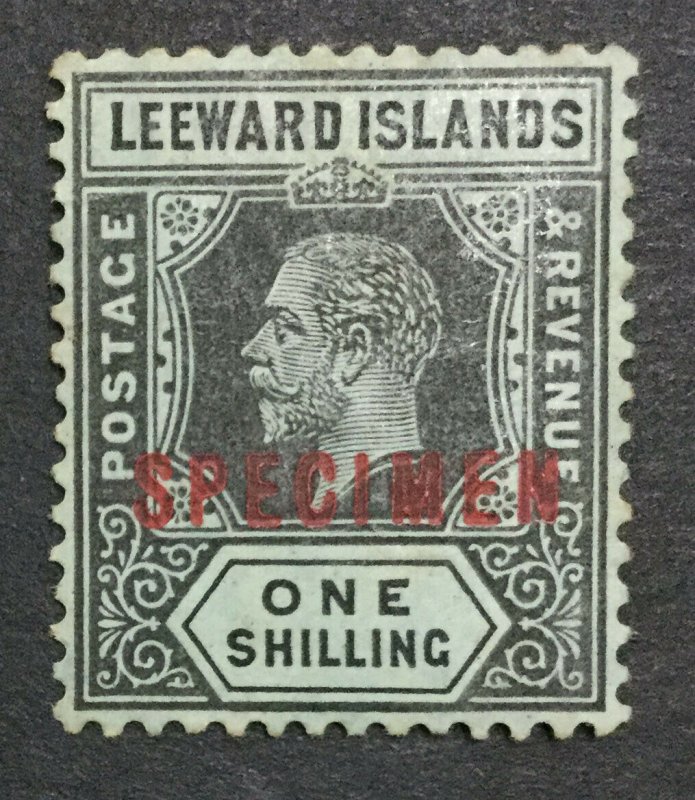 MOMEN: LEEWARD ISLANDS SG #54as 1913 SPECIMEN MINT OG H LOT #198624-6200