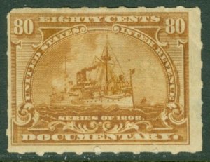 EDW1949SELL : USA 1898 Scott #R172P F-VF, Mint Original Gum. Crease. Cat $250.00