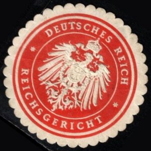Vintage Germany Letter Seal State German Empire Imperial Court