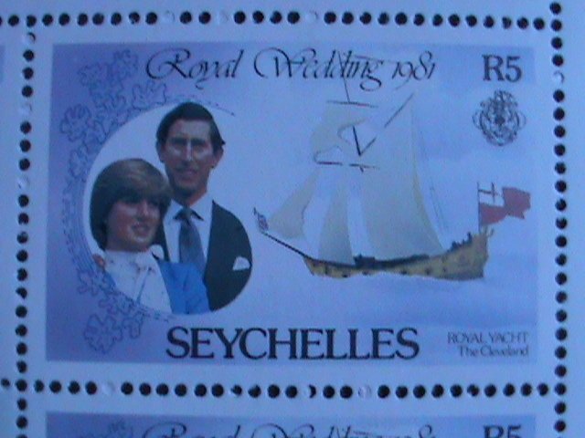 SEYCHELLS 1981-ROYAL WEDDING-PRINCE CHARLES-PRINCESS DIANA-MNH S/S VERY FINE