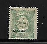 AZORES, J18, HINGE REMNANT, POSTAGE DUE STAMPS