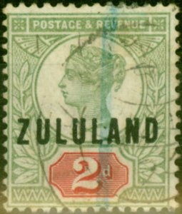 Zululand 1888 2d Grey-Green & Carmine SG3 Good Used