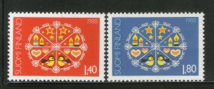 Finland 1988 Christmas Festival Sc 783-84 MNH # 1005
