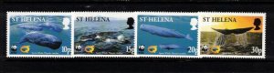 ST. Helena Sc 813-6 MNH Full SET of 2002 -WWF Marine Life - Whales