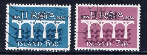 Iceland 588-89 Used 1984 Europa