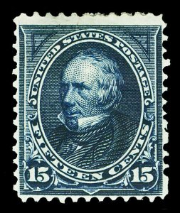 Scott 259 1894 15c Dark Blue Clay Bureau Issue Mint Fine OG HR Cat $275