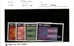 New Zealand, Postage Stamp, #890-893 Mint NH, 1988 (AB)