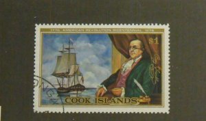 8974   Cook Islands   Used # 445   American Bicentennial   CV$ 3.00