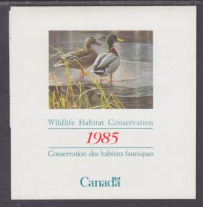 Canada Uni FWH1 MNH. 1985 $4.00 Mallards in Original Folder