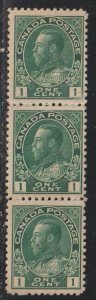 Canada SC  104 Mint Never Hinged. Strip of 3.