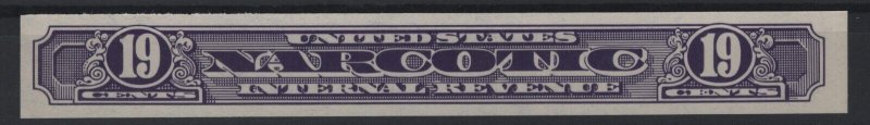 RJA69a XF NH Narcotic revenue stamp unused with nice color cv $ 25 ! see pic !