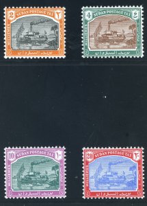 Sudan 1948 Postage Due set complete superb MNH. SG D12-D15. Sc J12-J15.