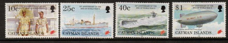 CAYMAN ISLANDS SG805/8 1995 END OF SECOND WORLD WAR MNH