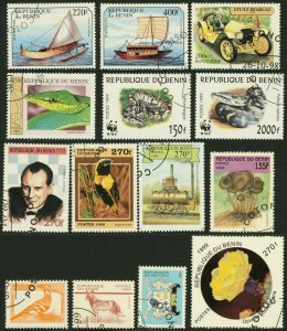 Republic Benin Postage Africa Stamp Collection Used