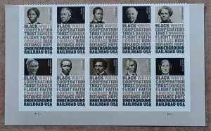 US #5834-5843 (68c) Underground Railroad MNH block of 10 plate #P1111 (2024)