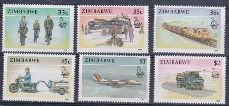 1990 Zimbabwe Scott 626-631 High values of the set MNH