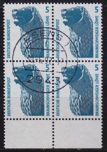 GERMANY BUND [1990] MiNr 1448 ( O/used ) [04] Sehenswürdigkeiten 4er