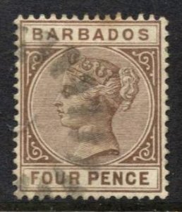 STAMP STATION PERTH -Barbados #65 QV Definitive Used - Perf.14 - Wmk.2 CV$2.25