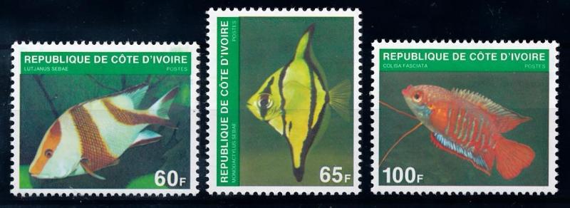 [66022] Ivory Coast 1980 Marine Life Fish  MLH