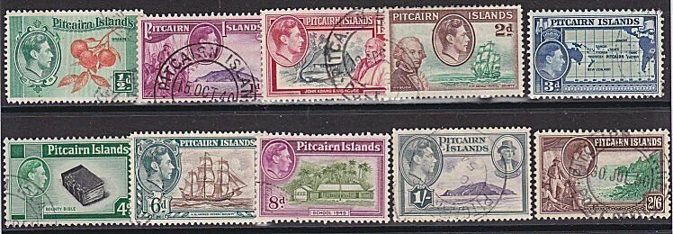 PITCAIRN 1940 Definitive set complete with 4d & 8d fine used................K203