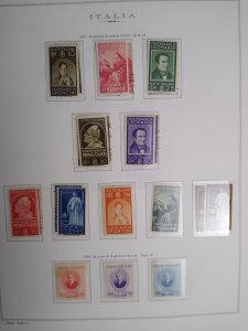 collection in album Italy 1929-45 in a beautiful Marini hingeless album CV $1575