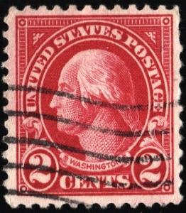 SC#554 2¢ Washington Single (1923) Used